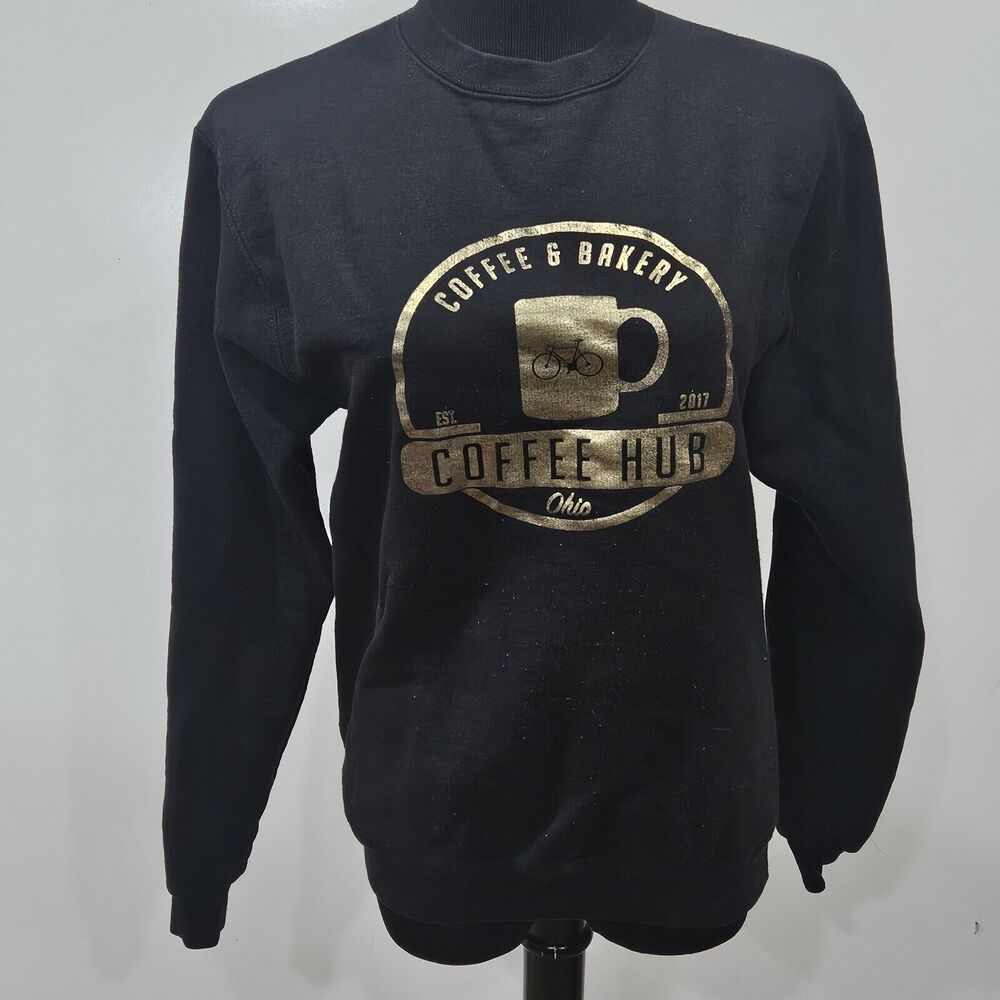 Coffee Hub Coffee & Bakery Small Sweatshirt Ohio Boho Casual Workwear Champion